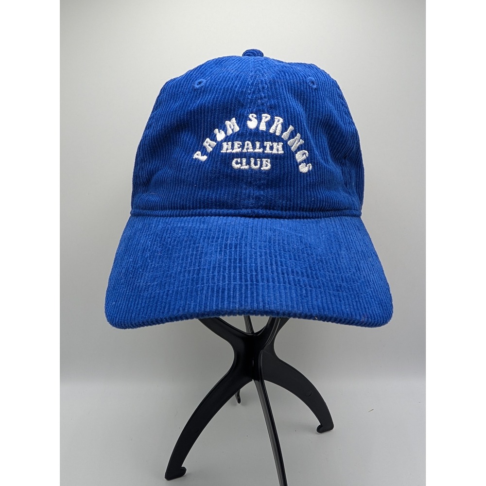 Mighty Fine Palm Springs Health Club Blue Corduroy Hat Adjustable Baseball Cap